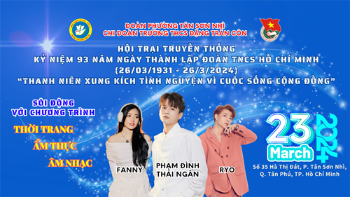 Chi đoàn trường THCS Đặng Trần Côn long trọng tổ chức Hội trại truyền thống.