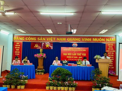 Đại hội Chi bộ trường THCS Đa Phước năm 2025