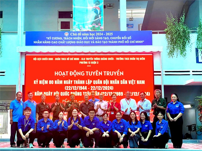 Hoạt động tuyên truyền kỷ niệm 80 năm ngày thành lập quân đội nhân dân việt nam (22/12/1944 - 22/12/2024)