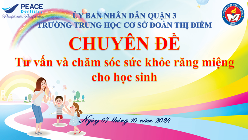 Chuyên đề: chăm sóc sức khỏe răng miệng và khám chuyên khoa Nha cho các e học sinh của trường.