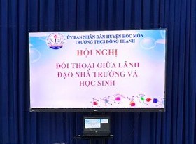 Hội nghị đối thoại giữa lãnh đạo nhà trường với học sinh, năm học 2023-2024