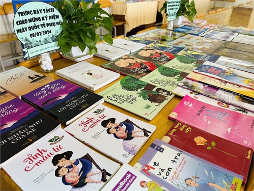 Trưng bày sách chào mừng ngày Quốc tế Phụ nữ 8/3/2024 và ngày thành lập Đoàn Thanh niên Cộng sản Hồ Chí Minh 26/3/2024