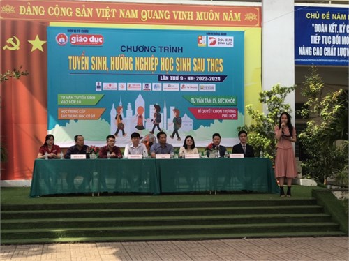 Ngày 13 tháng 01 năm 2024, trường Trung học cơ sở Đông Thạnh tổ chức buổi  Chương trình Tuyển sinh, hướng nghiệp học sinh sau Trung học cơ sở  cho học sinh và phụ huynh học sinh khối lớp 9, năm học 2023-2024.