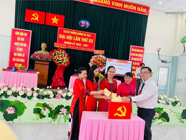 Đại hội chi bộ trường thcs dương bá trạc lần thứ xii, nhiệm kỳ 2025 – 2027