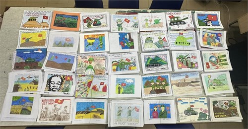 Trường THCS Hà Huy Tập tham gia Hội thi sưu tập và tìm hiểu Tem bưu chính chủ đề  70 năm chiến thắng lịch sử Điện Biên Phủ qua tem bưu chính  năm 2024