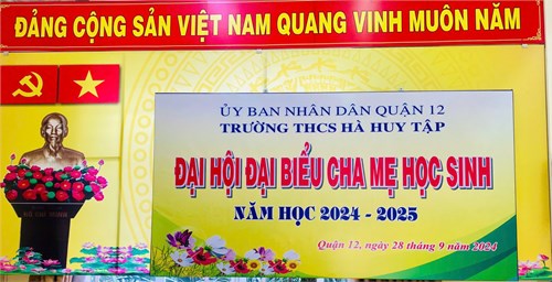 Đại hội đại biểu cha mẹ học sinh năm học 2024 - 2025