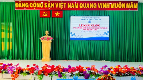 Lễ Khai giảng các lớp bồi dưỡng học sinh giỏi Quận năm học 2024 - 2025