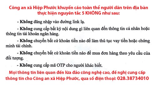 Phòng chống tội phạm công nghệ cao