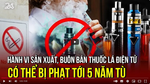 Cấm thuốc lá thế hệ mới từ đầu năm 2025