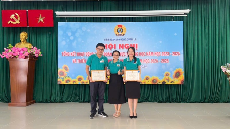 Hội nghị Tổng kết hoạt động Công đoàn khu vực trường học năm học 2023-2024 và triển khai phương hướng nhiệm vụ năm học 2024-2025