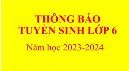 THÔNG BÁO TUYỂN SINH 6  số 4