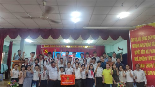 Lễ ra quân đoàn robotacon trường thcs hồng bàng năm học 2024.