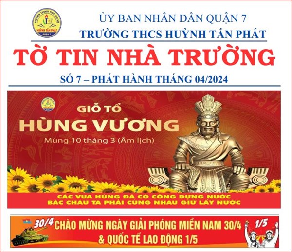 Tờ tin nhà trường số 7 - Tháng 4/2024