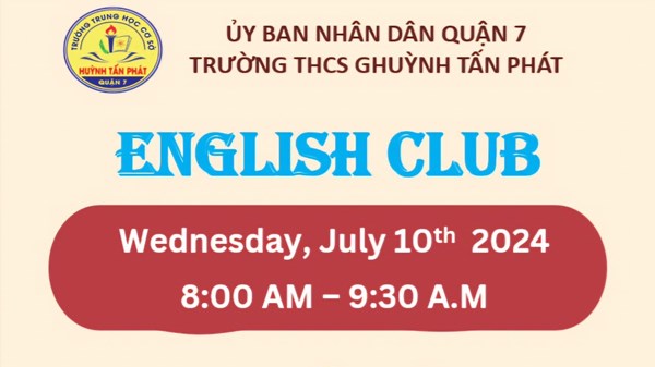 sinh hoạt Câu lạc bộ Tiếng Anh với chủ đề:  Family and Friendship 