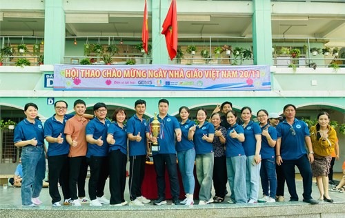 Chúc mừng Đội kéo co của nhà trường đạt Hạng 3 -  Hội thao chào mừng kỷ niệm ngày Nhà giáo Việt Nam 20/11 