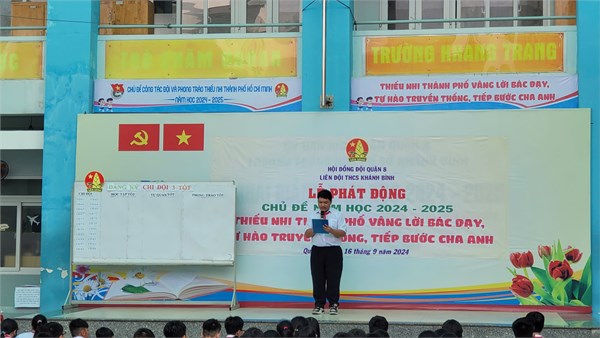 Phát động chủ đề Đội năm học 2024 - 2025