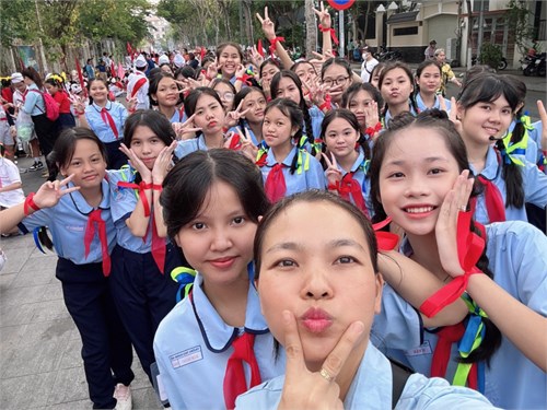 Chúc mừng Liên Đội đạt giải 3 Hội thi nghi thức Đội cấp Quận năm học 2023-2024.