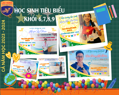 Học sinh tiêu biểu khối 6,7,8,9 cả năm học 2023-2024