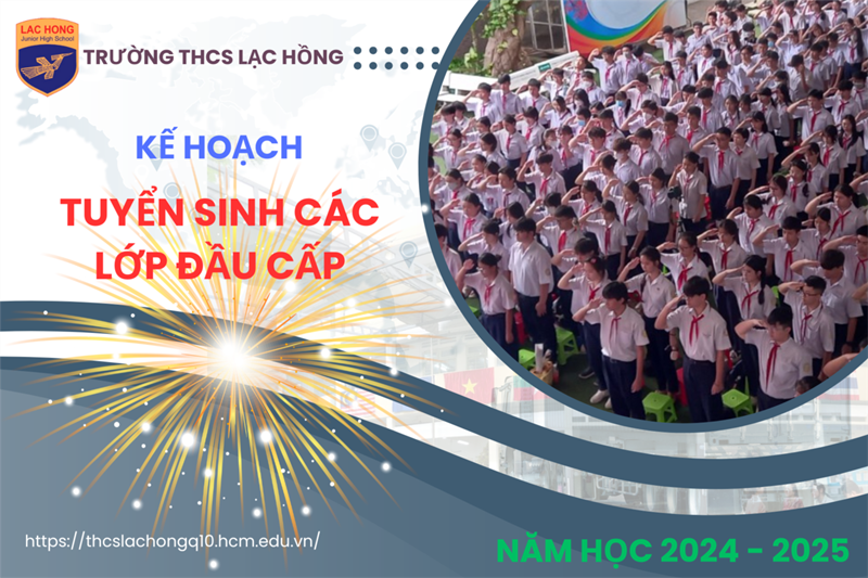 Kế hoạch tuyển sinh các lớp đầu cấp năm học 2024 - 2025