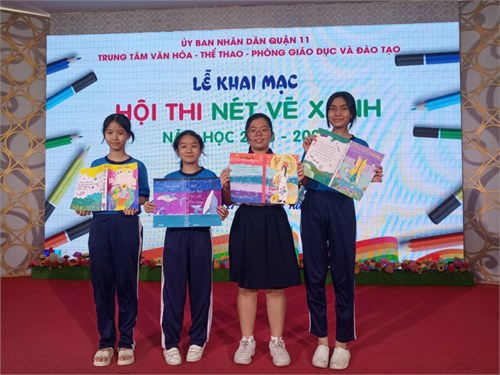 Hội thi Nét vẽ xanh cấp quận