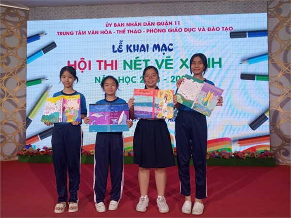 Hội thi Nét vẽ xanh cấp quận