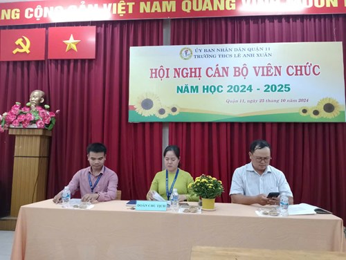 Hội nghị Cán bộ viên chức năm học 2024-2025
