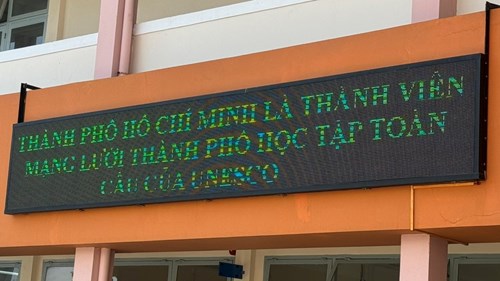 Thông tin tuyên truyền Thành phố Hồ Chí Minh là thành viên mạng lưới  thành phố học tập toàn cầu của UNESCO