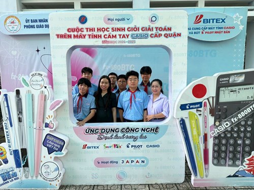 Đội tuyển Casio THCS Lê Lợi xuất sắc giành giải cao Hội thi học sinh giải toán trên máy tính cầm tay cấp quận, năm học 2024-2025