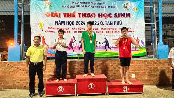 Thành tích giải thể thao học sinh cấp quận năm 2024-2025