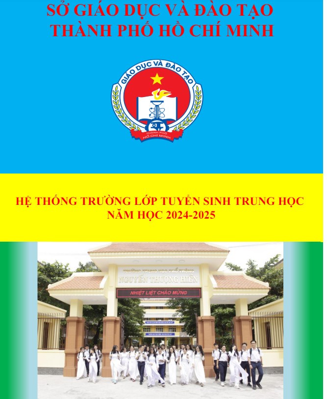 Hệ thống trường lớp tuyển sinh trung học năm học 2024 - 2025