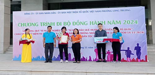 Chương trình đi bộ đồng hành gây quỹ Vì người nghèo năm 2024