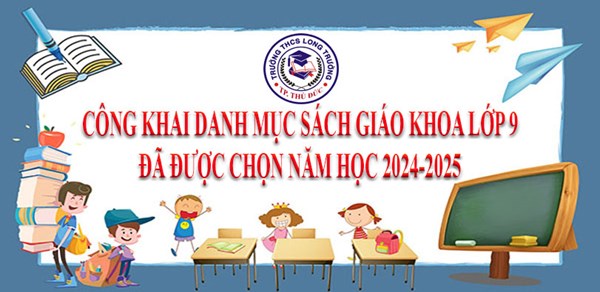 Công khai Danh mục Sách Giáo Khoa lớp 9 đã được chon năm học 2024-2025