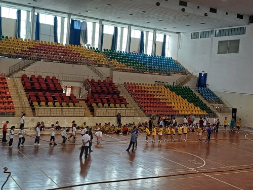 Học sinh tham gia thi đấu môn Kéo co cấp Quận Tân Bình năm học 2023 – 2024