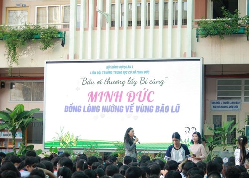 Minh Đức chung tay hướng về vùng bão lũ