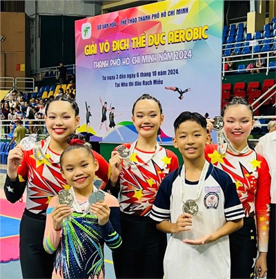Chúc mừng học sinh Minh Đức xuất sắc giành huy chương trong giải vô địch trẻ Aerobic Thành phố Hồ Chí Minh năm 2024