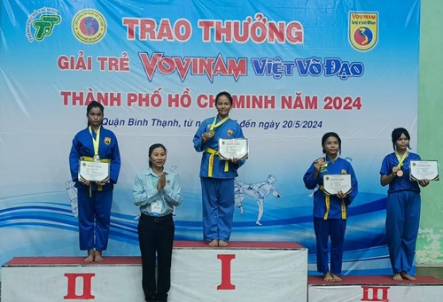 Chúc mừng thành tích của các bạn học sinh Minh Đức trong giải  Giải trẻ vovinam việt võ đạo thành phố Hồ Chí Minh 