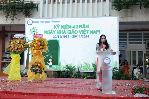 Minh đức rộn rã chào mừng 42 năm ngày nhà giáo việt nam