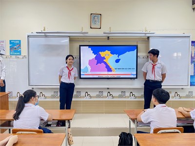 Trường THCS Nguyễn An Khương tuyên truyền về 70 năm Chiến thắng lịch sử Điện Biên Phủ (7/5/1945-7/5/2024)