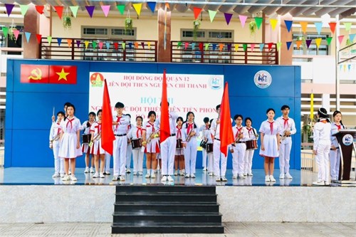 Hội thi nghi thức Đội cấp trường năm học 2023-2024