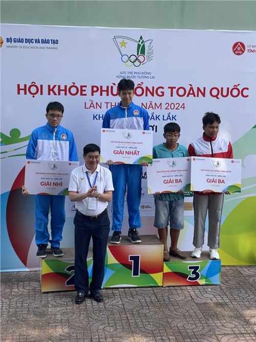 Chúc mừng em Lê Nguyễn Minh Lộc - Lớp 9A5 đạt huy chương vàng Môn bơi HỘI KHOẺ PHÙ ĐỔNG TOÀN QUỐC LẦN THỨ X NĂM 2024