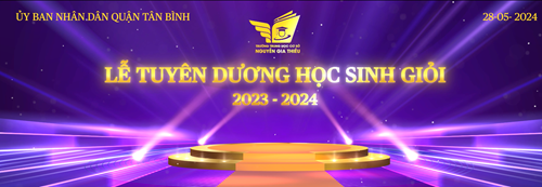 Hình Lễ tuyên dương học sinh giỏi năm học 2023-2024