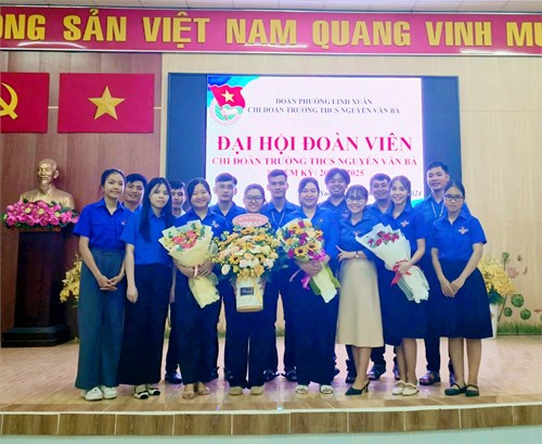Chi đoàn Trường THCS Nguyễn Văn Bá đã tổ chức Đại hội đoàn viên nhiệm kỳ 2024 - 2025