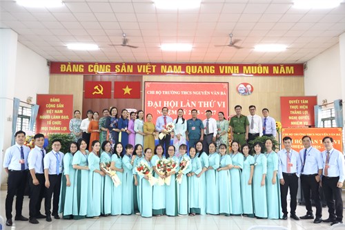 Chi bộ Trường THCS Nguyễn Văn Bá tổ chức Đại hội Chi bộ lần thứ VI, nhiệm kỳ 2025-2027