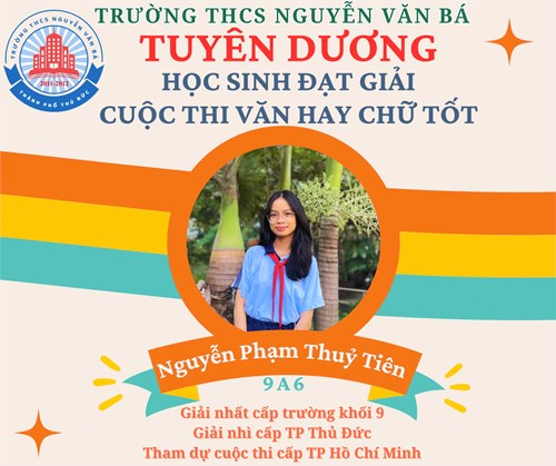 Tuyên dương học sinh đạt giải trong cuộc thi “Văn hay chữ tốt” cấp thành phố Thủ Đức năm học 2024-2025
