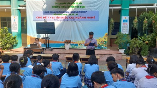 Hoạt động trải nghiệm hướng nghiệp - Tiết Sinh hoạt dưới cờ - Chủ đề 7+8  Tìm hiểu các ngành nghề 