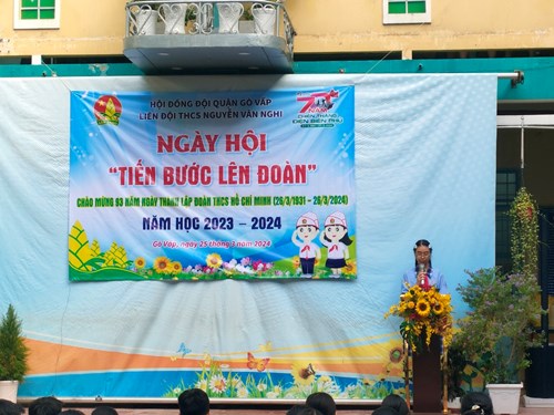 Sinh hoạt dưới cờ ngày 25 tháng 03 năm 2024 - Chủ đề  Tiến bước lên Đoàn  Chào mừng 93 năm ngày thành lập Đoàn TNCS Hồ Chí Minh 26/03/0931 - 26/03/2024
