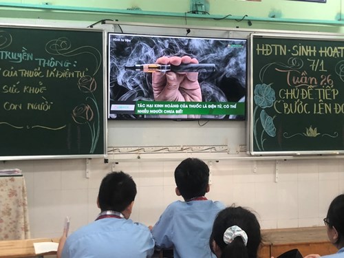 Truyền thông về tác hại thuốc lá điện tử đối với sức khoẻ con người