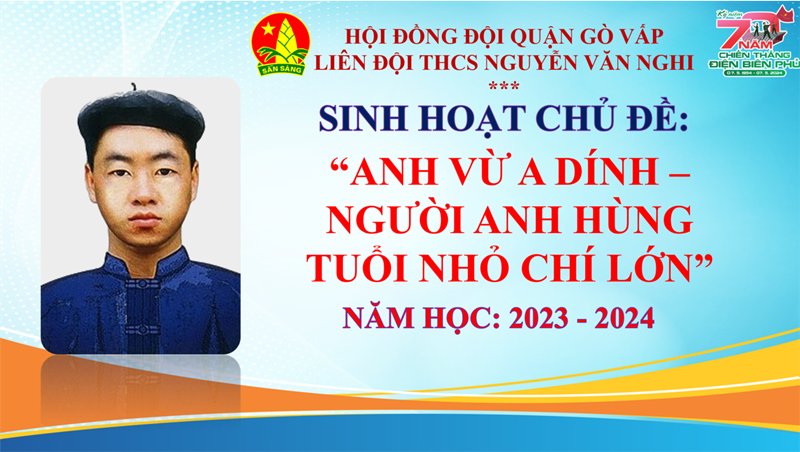 Sinh hoạt chủ đề “Anh Vừ A Dính - người anh hùng tuổi nhỏ chí lớn”.