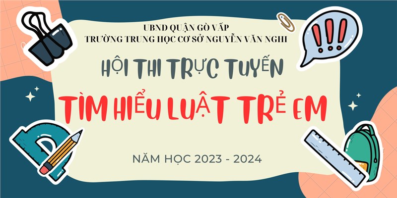 Phát động Hội thi trực tuyến  Tìm hiểu Luật trẻ em  năm học 2023 - 2024