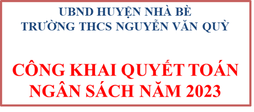 Quyết định công khai quyết toán ngân sách năm 2023